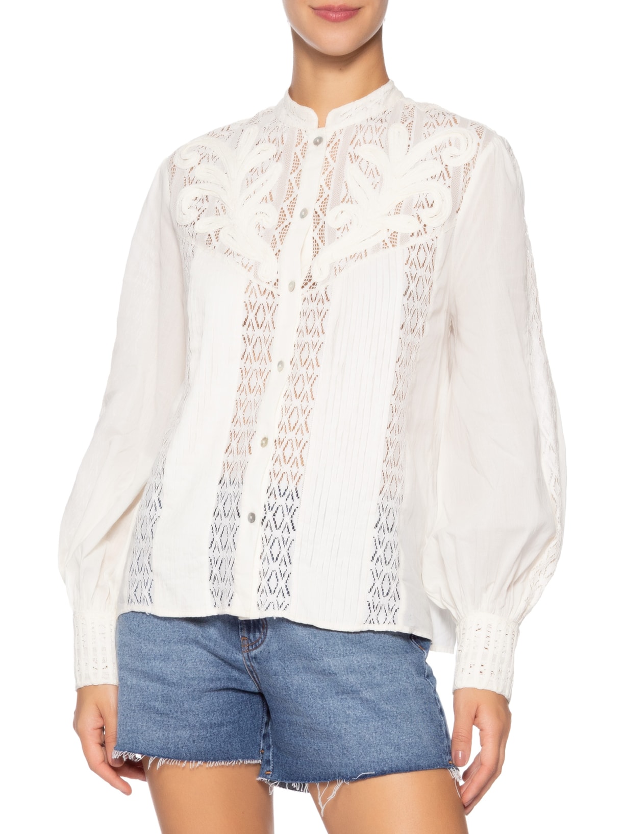 Blusa Feminina Marisa Branco Carol Bassi
