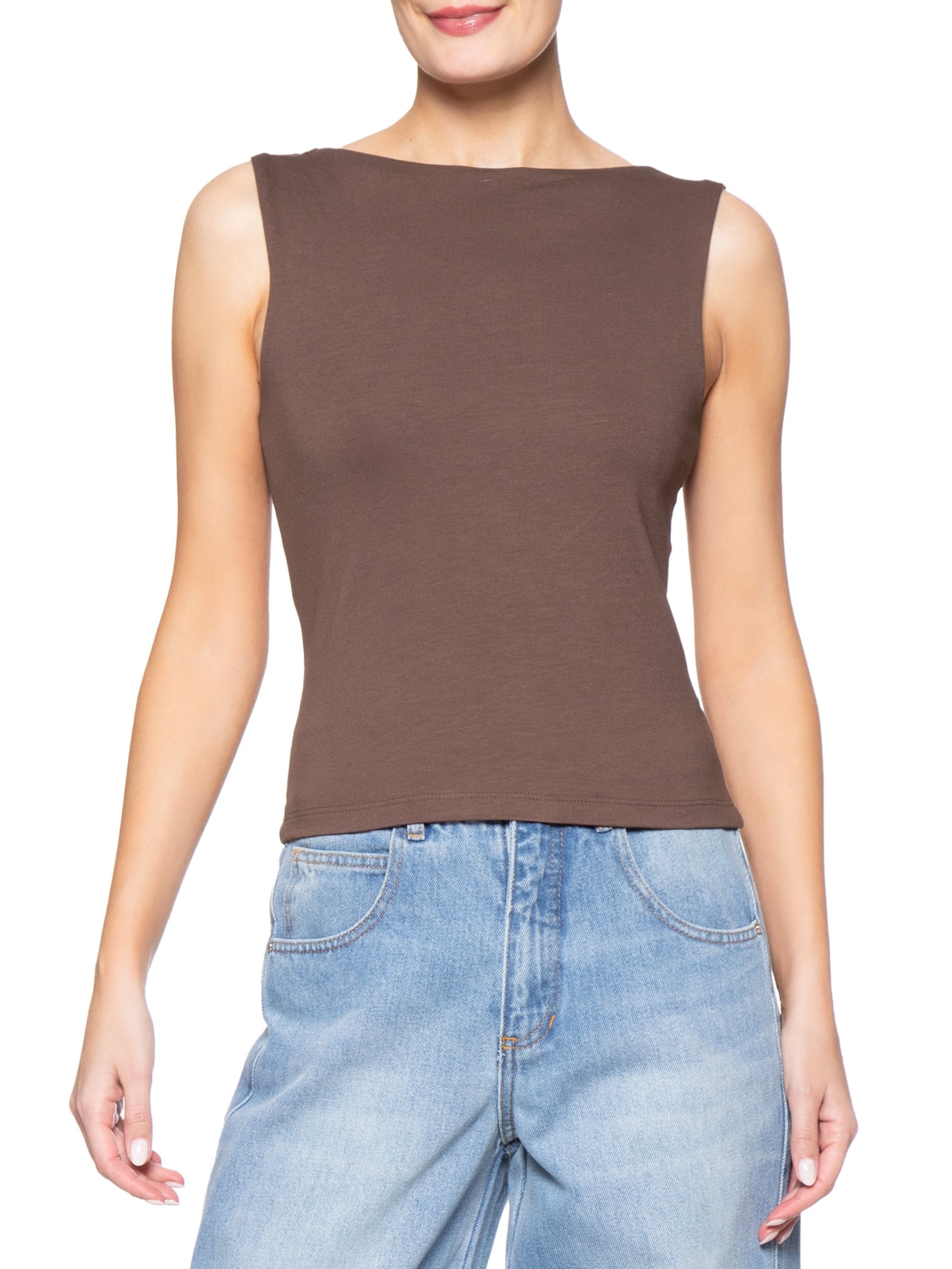 Blusa Feminina Marrom Forum
