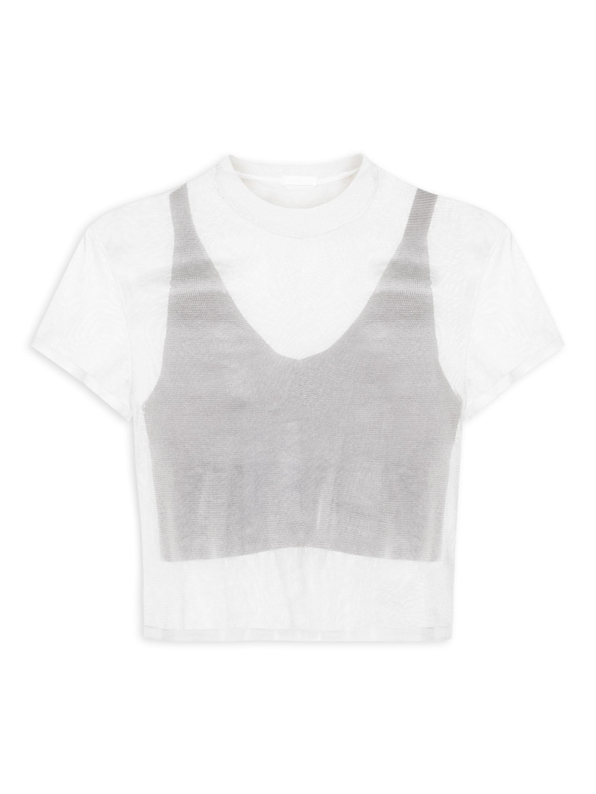 Blusa Feminina Mc Tricot Sobreposição - Branco