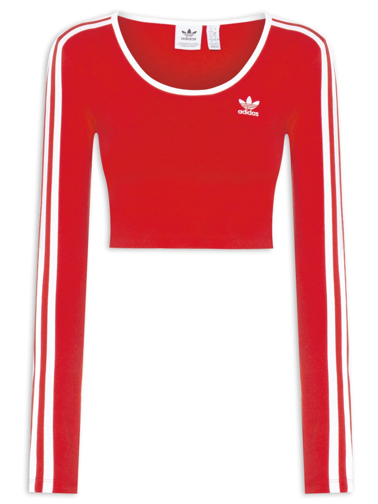 Blusa Feminina Mcomp 3s Crop - Vermelho