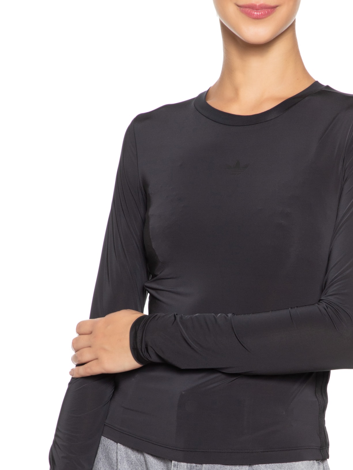 Blusa Feminina Mcomp Sheer 3s Preto Adidas Originals