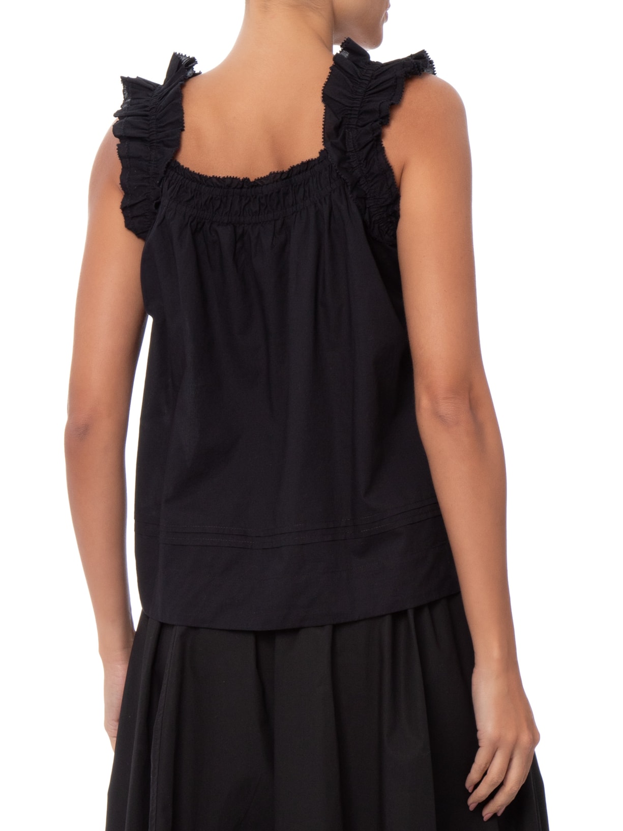 Blusa Feminina Meg Cotton Sl Blouse Preto Levi's