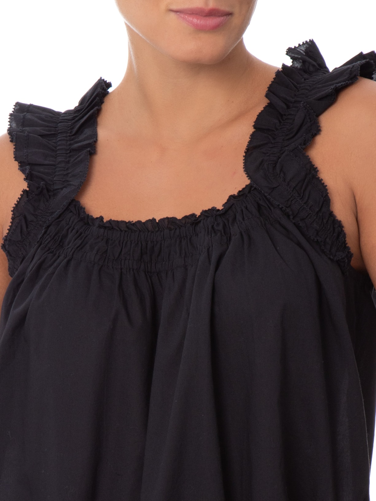 Blusa Feminina Meg Cotton Sl Blouse Preto Levi's