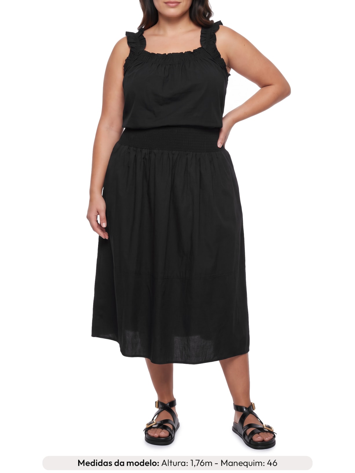 Blusa Feminina Meg Cotton Sl Blouse Preto Levi's