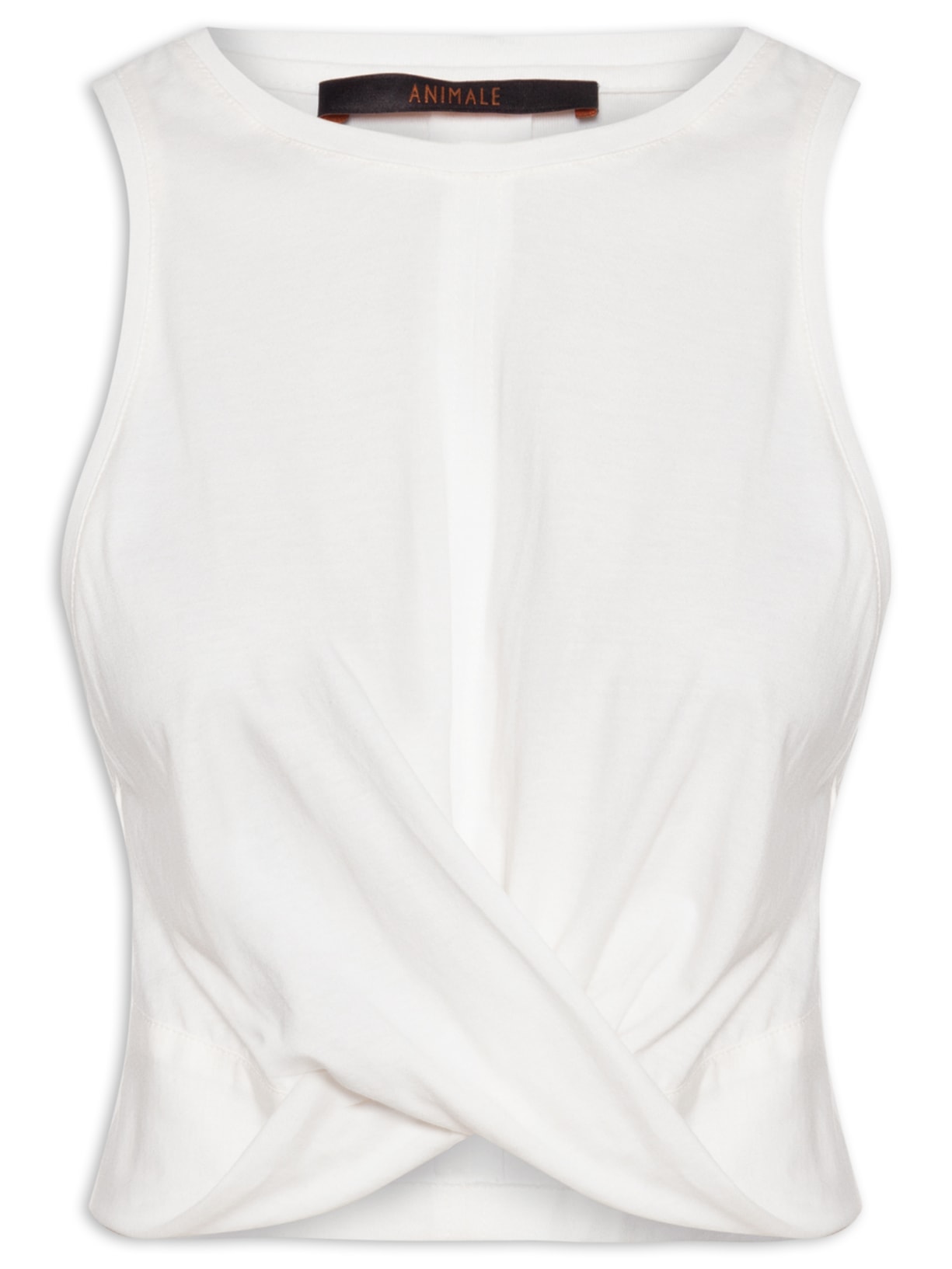 Blusa Feminina Meia Malha Torção - Branco