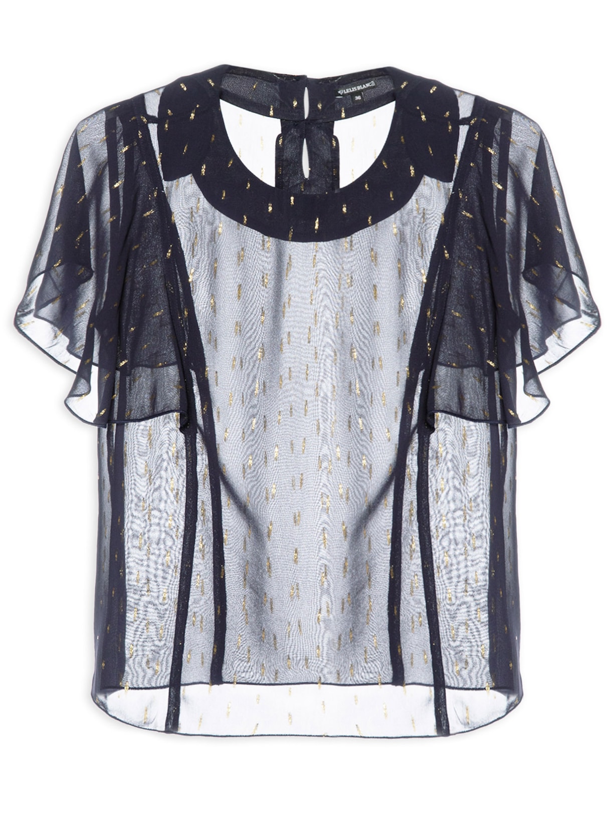 Blusa Feminina Milla Azul Le Lis