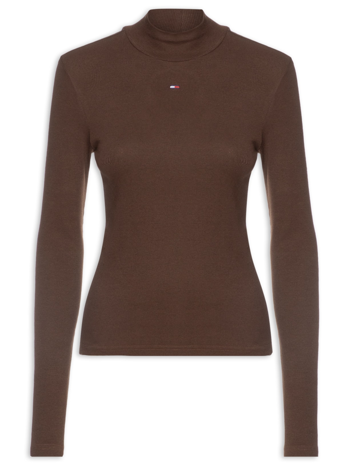 Blusa Feminina Mock Neck - Marrom