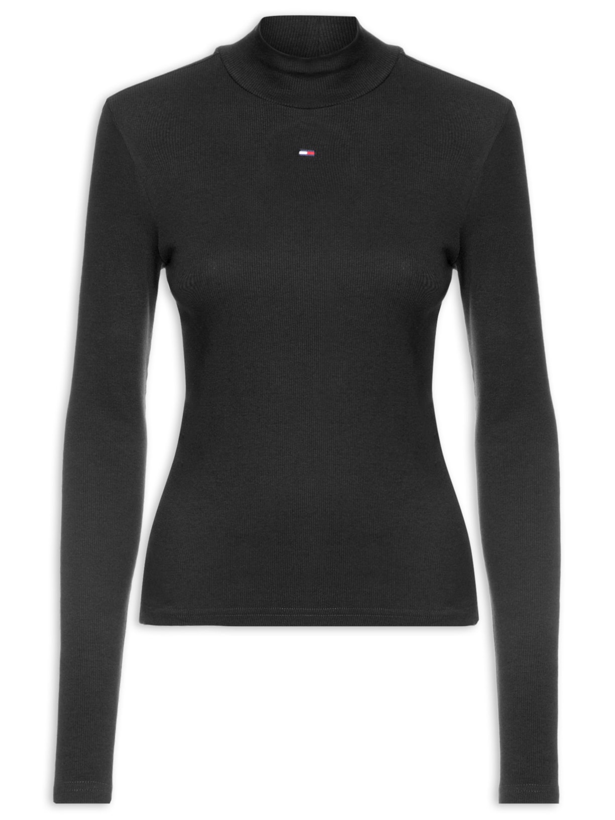 Blusa Feminina Mock Neck - Preto