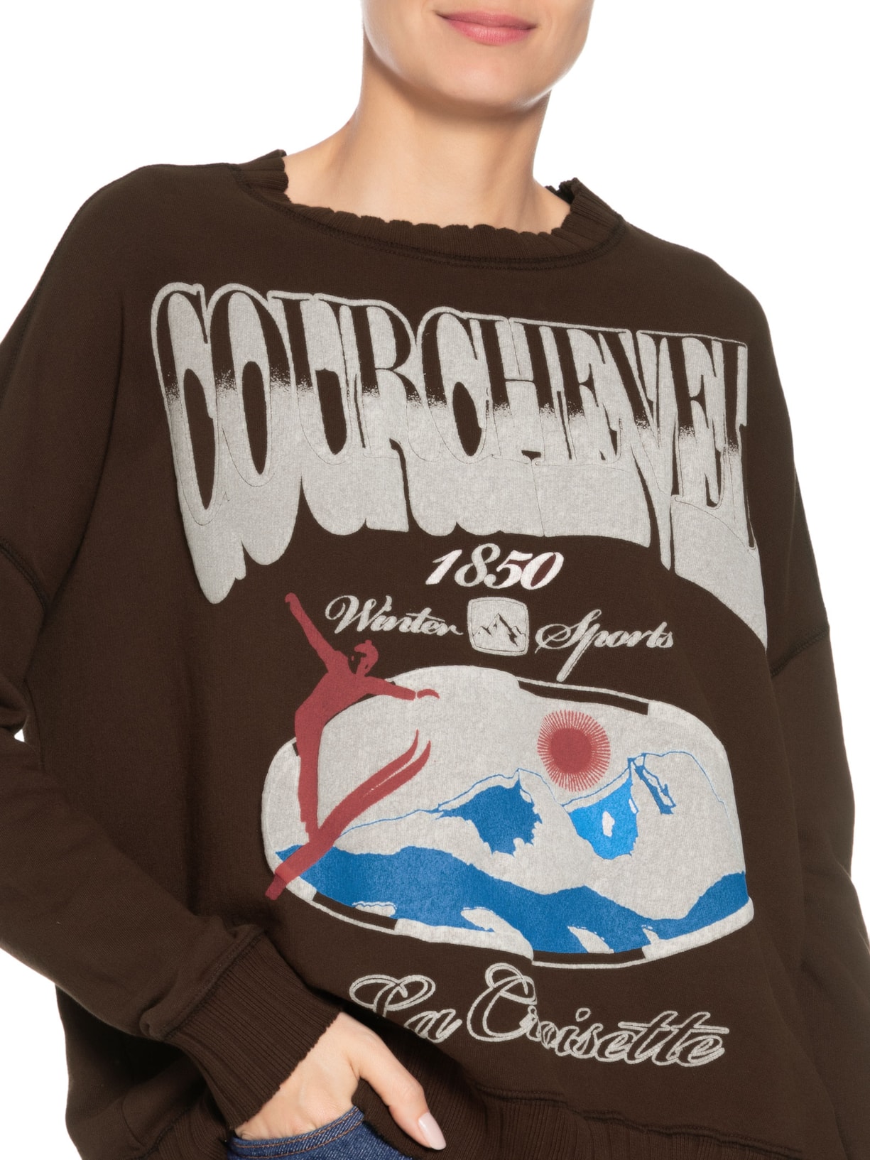 Blusa Feminina Moletom Courchevel Marrom Niini