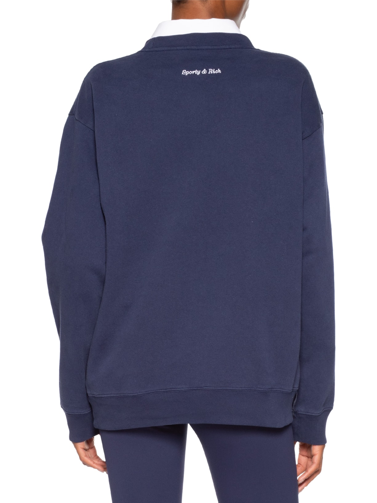 Blusa Feminina Moletom Eden Crest Embroidered Crewneck Azul Sporty & Rich