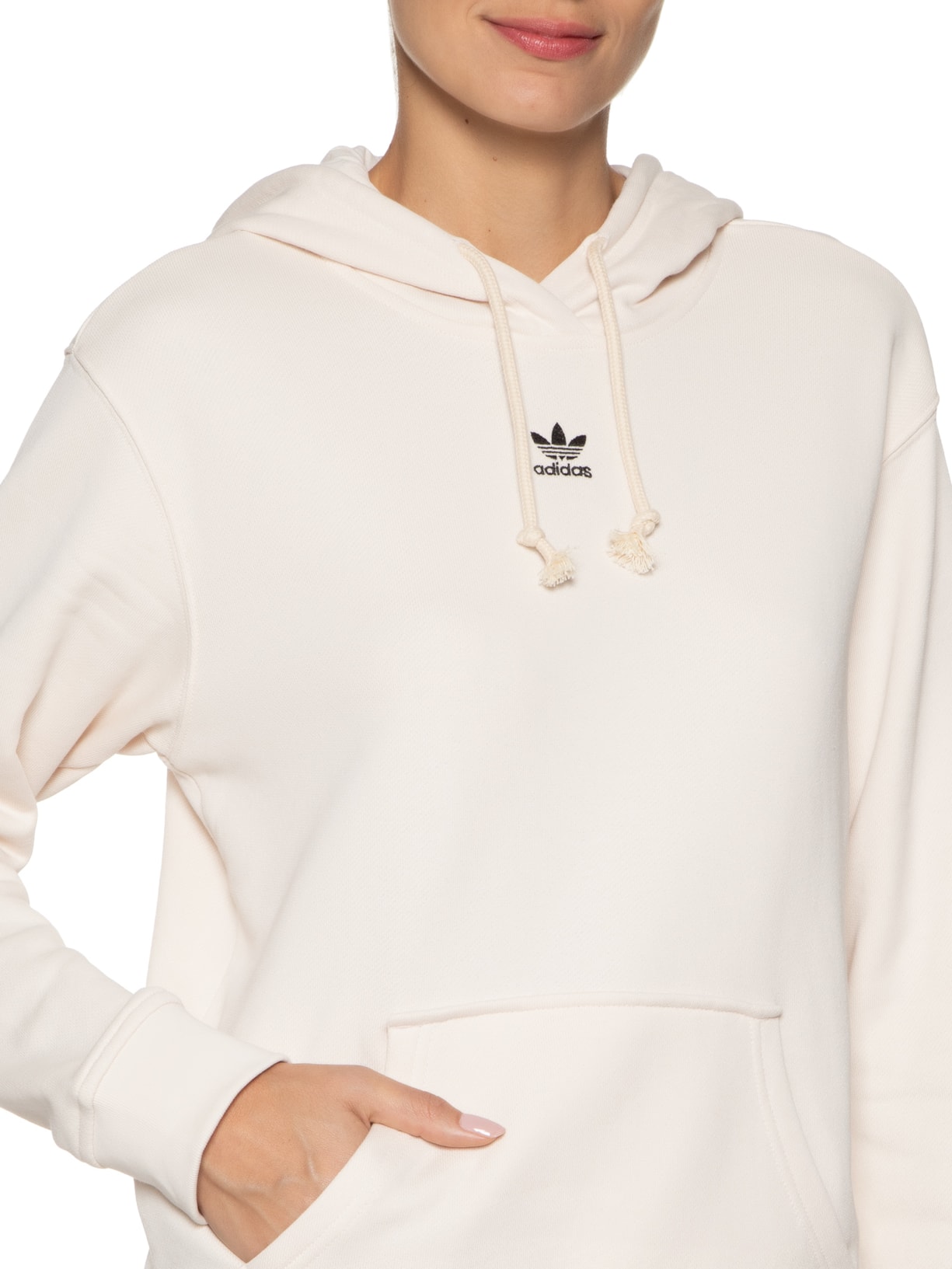 Blusa Feminina Moletom Essentials Bege ADIDAS ORIGINALS
