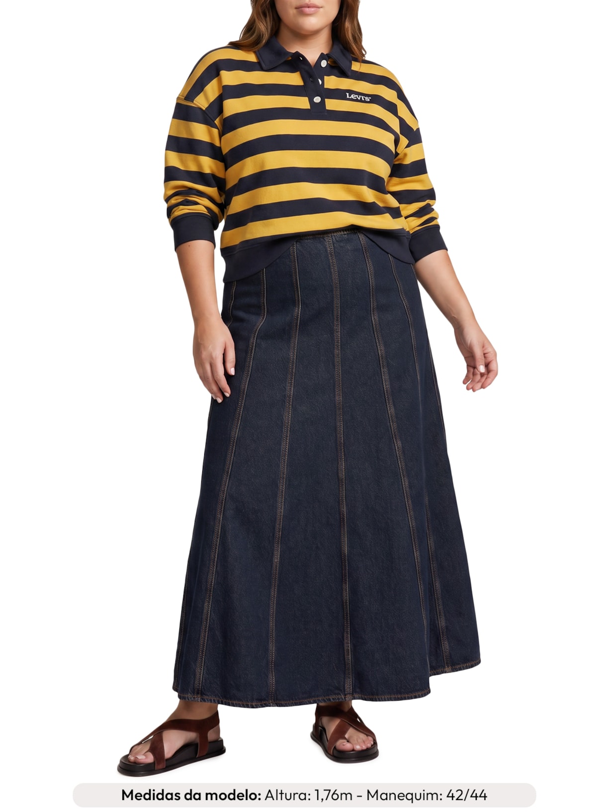 Blusa Feminina Moletom Fechado Gr Vintage Ruby Amarelo Levi's