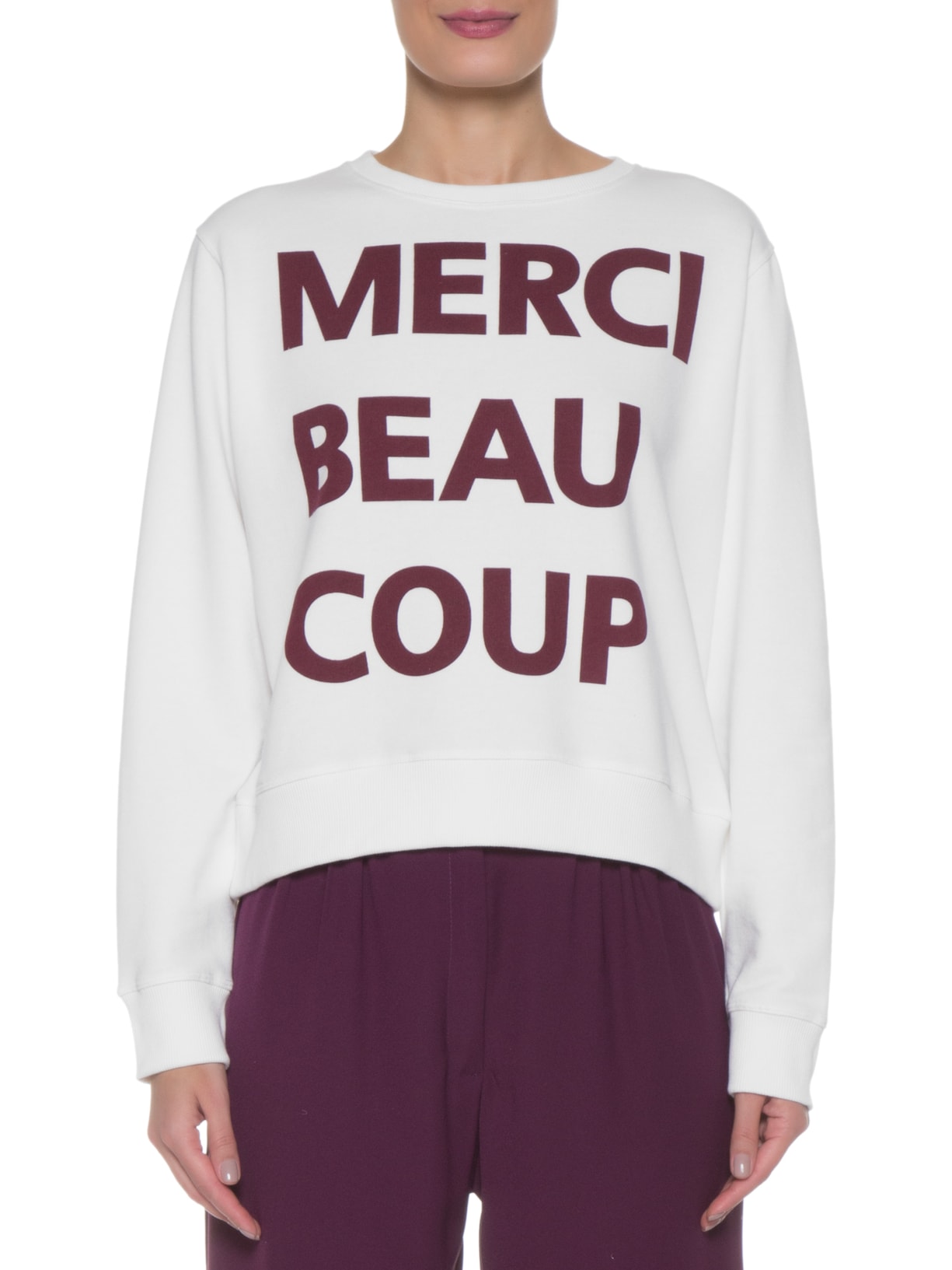 Blusa Feminina Moletom Merci Off White Ray