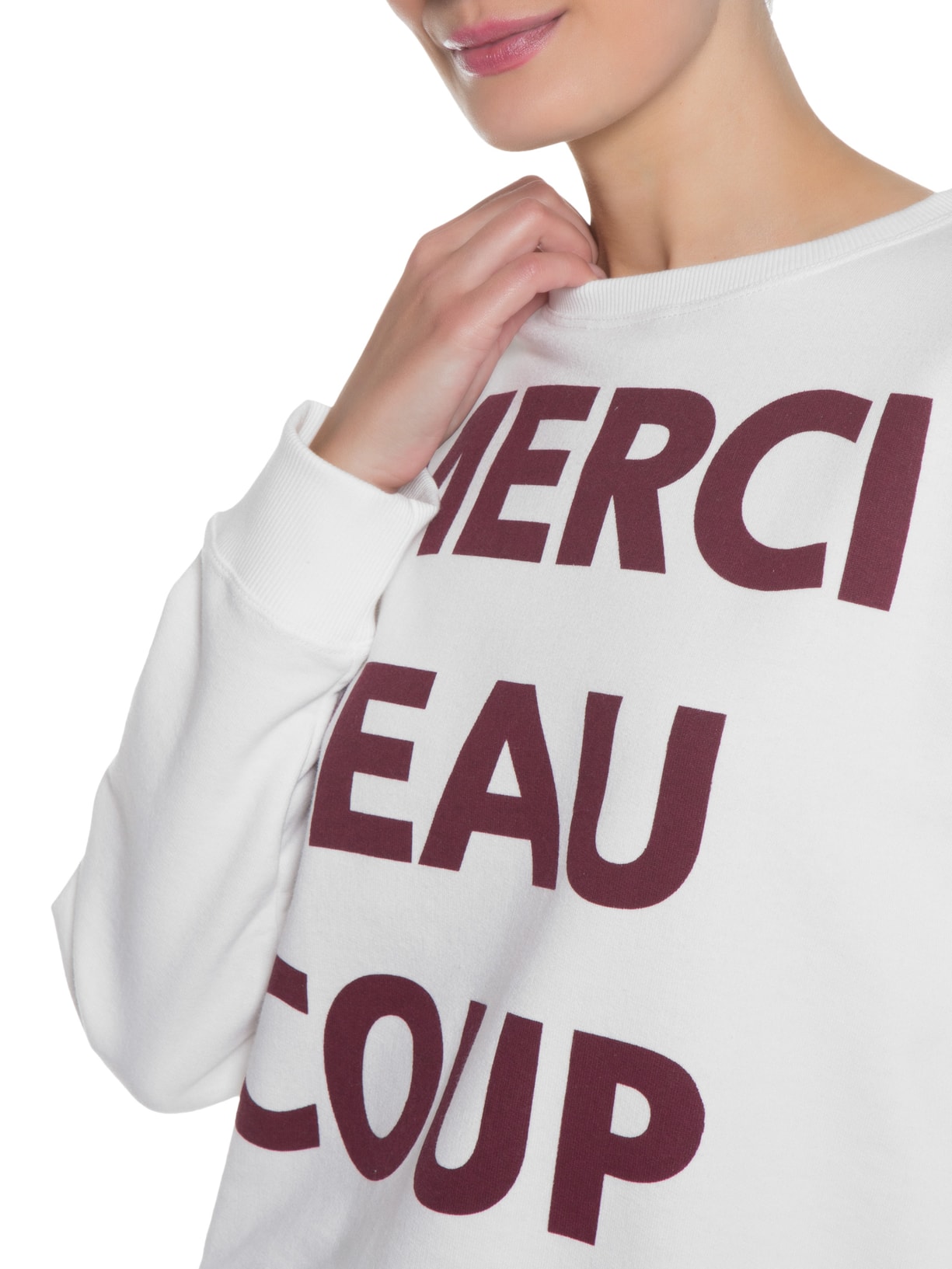 Blusa Feminina Moletom Merci Off White Ray