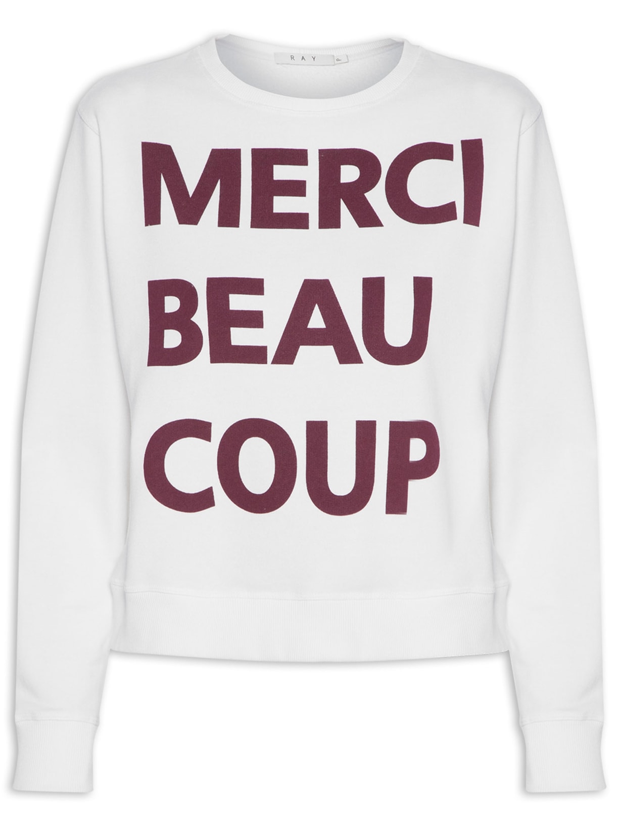 Blusa Feminina Moletom Merci Off White Ray