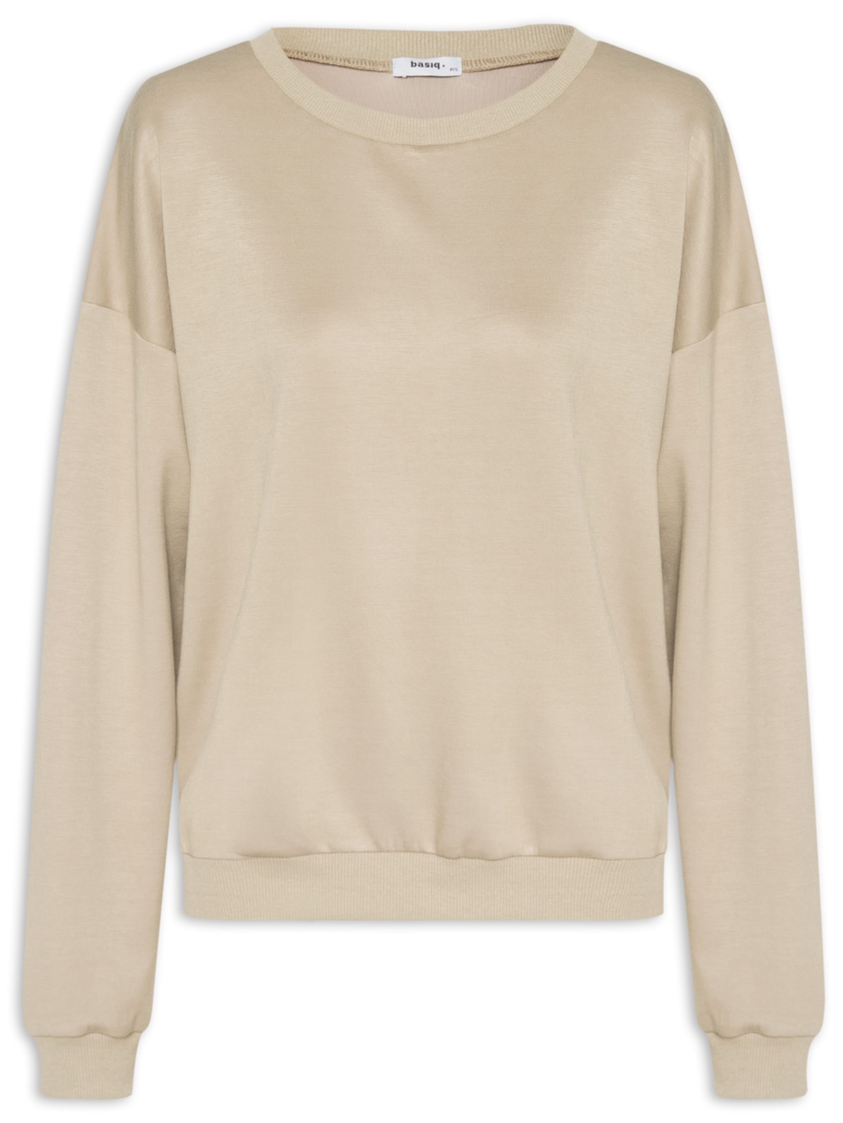 Blusa Feminina Moletom Oversized - Bege