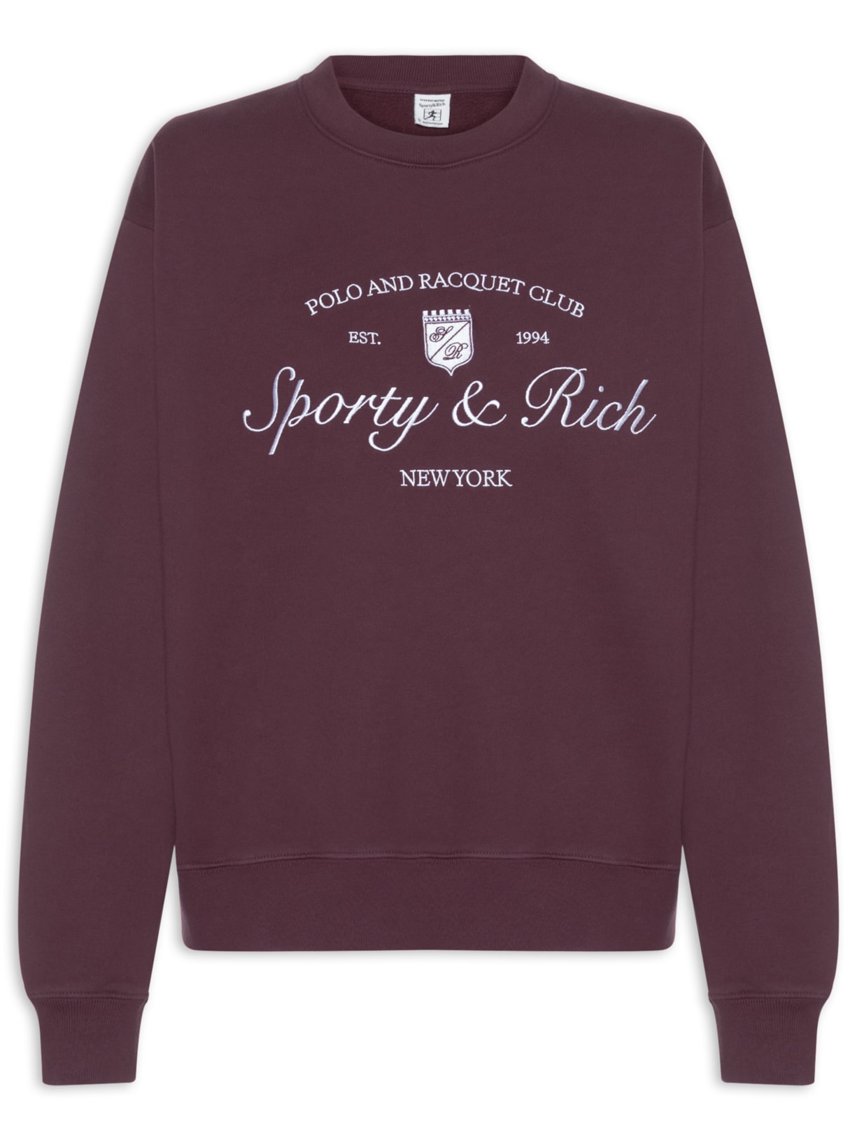 Blusa Feminina Moletom Syracuse Embroidered Crewneck Vermelho Sporty & Rich