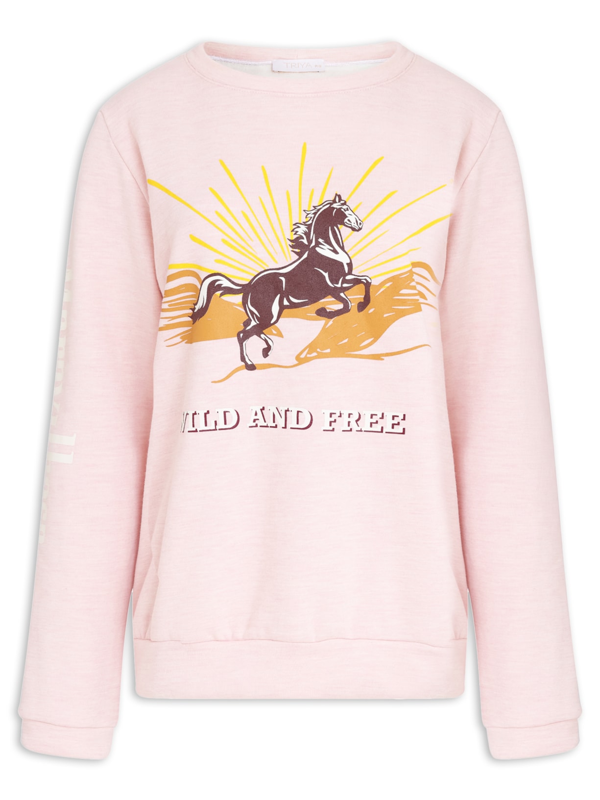 Blusa Feminina Moletom Wild And Free - Rosa