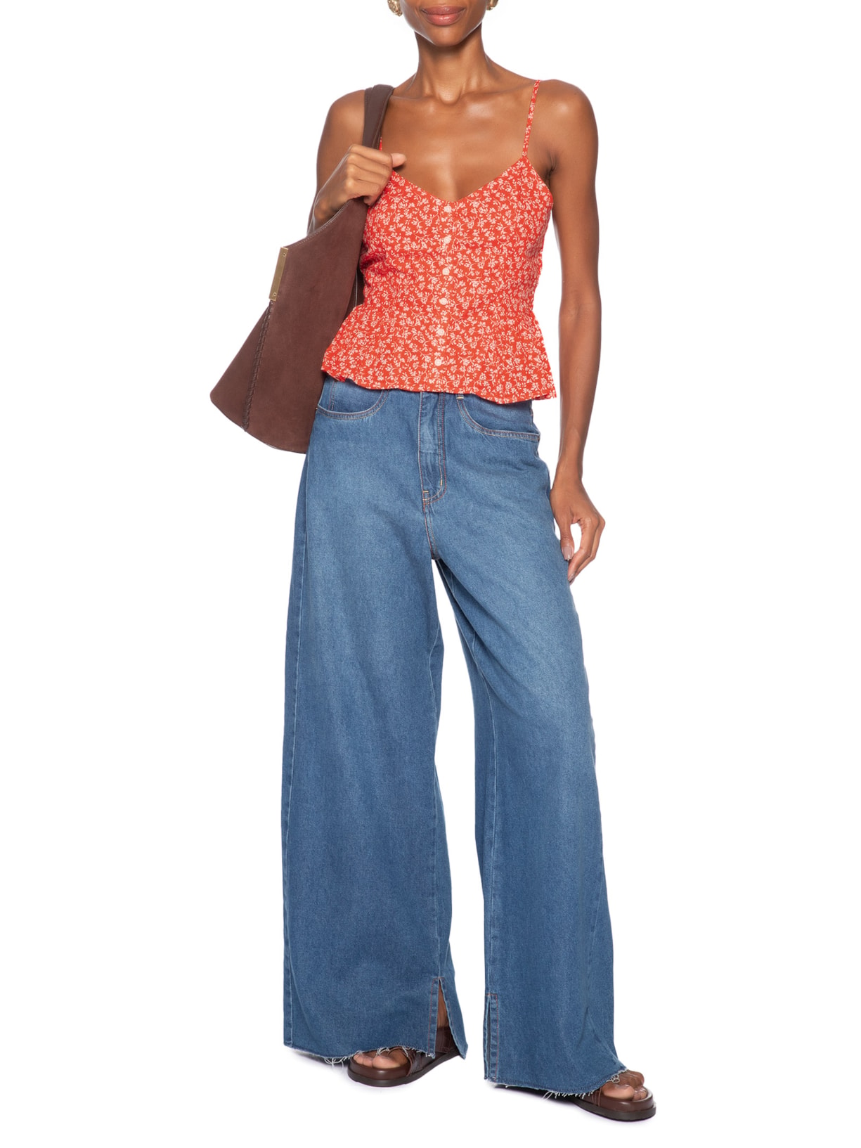 Blusa Feminina Monet SL Blouse Vermelho Levi's