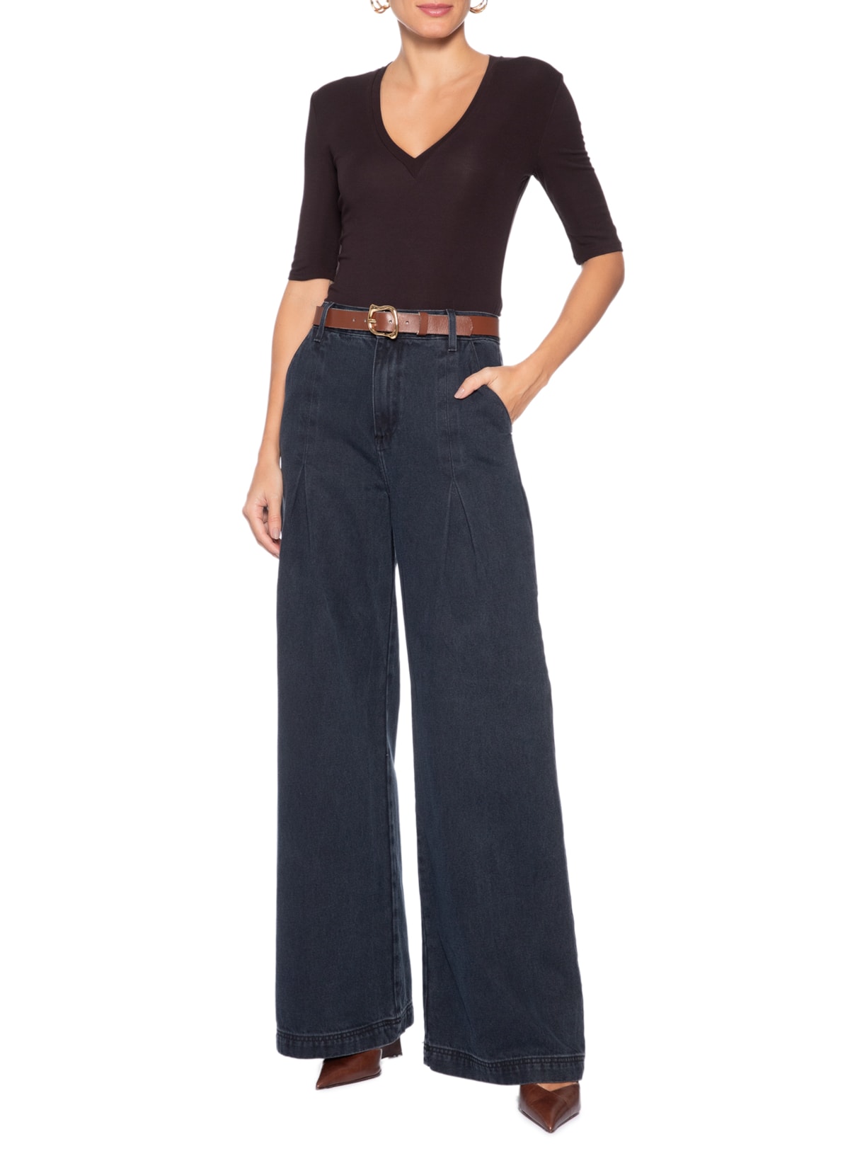 Blusa Feminina Nath BB Marrom Bo.bô