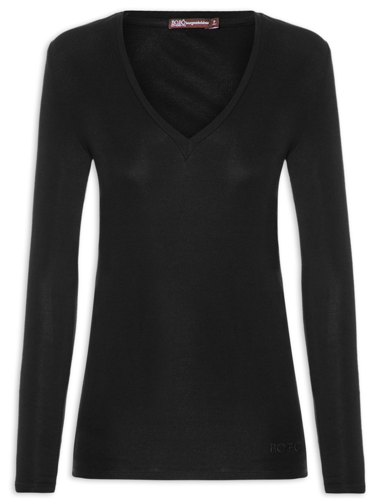 Blusa Feminina Nath Manga Longa - Preto