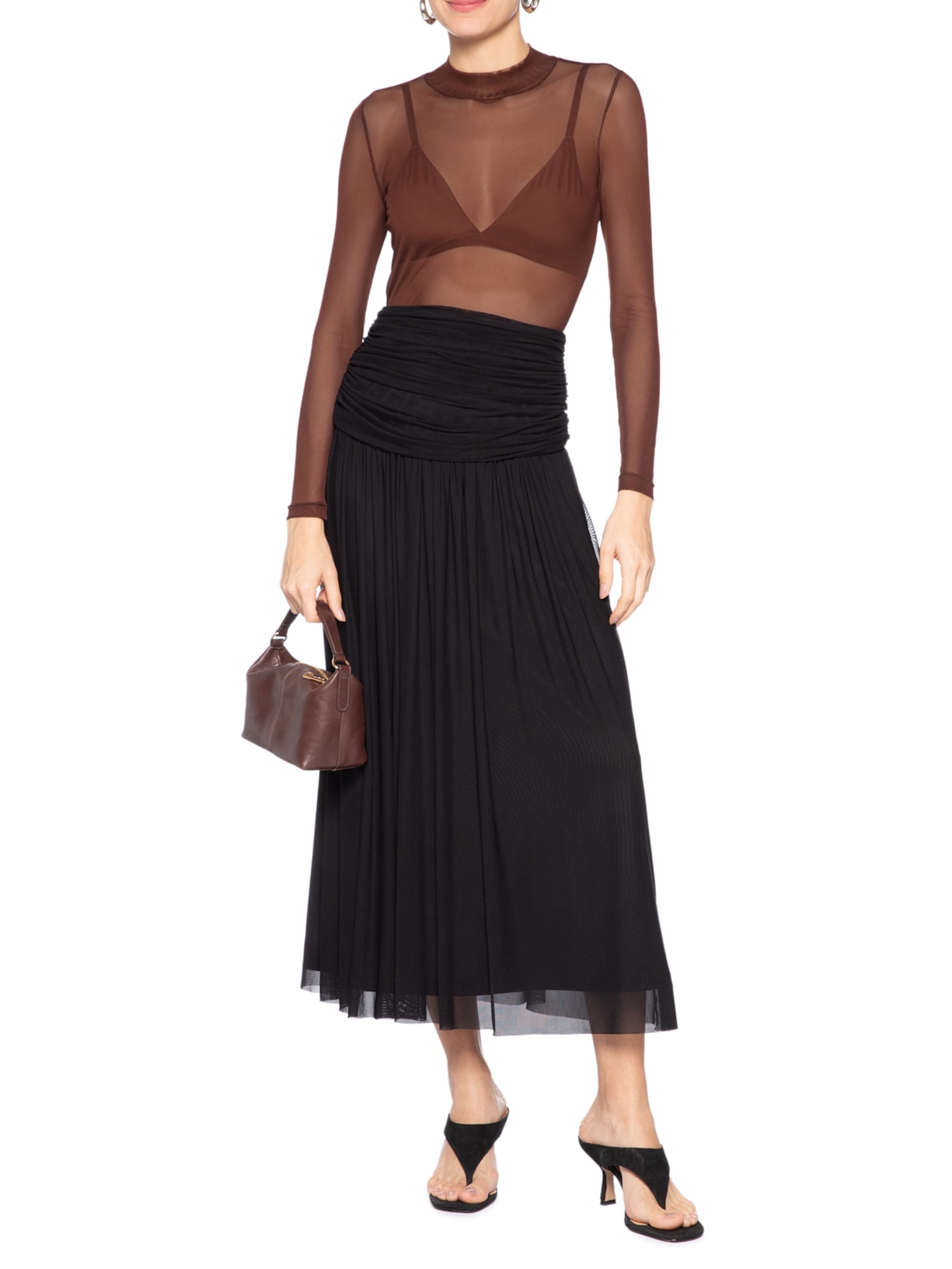 Blusa Feminina Nati Marrom Iorane