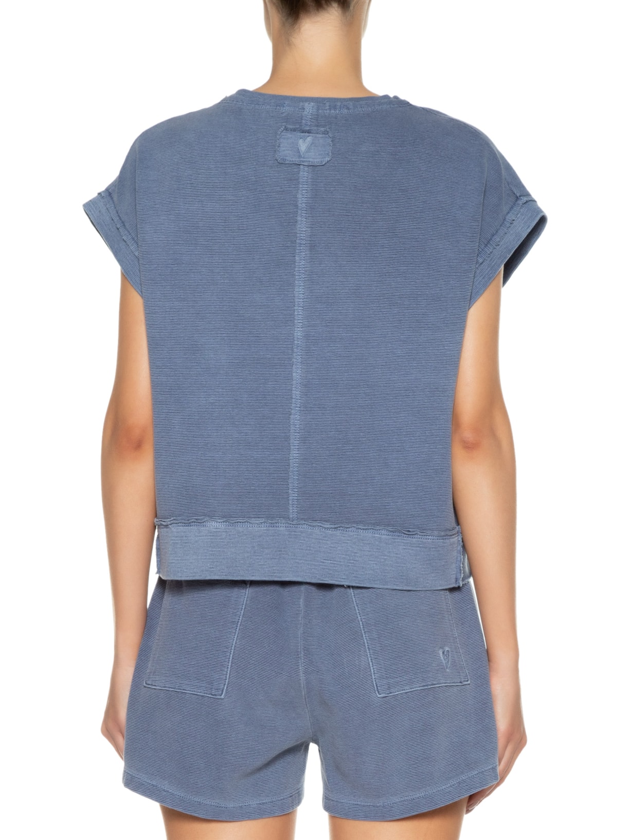 Blusa Feminina Nervura Azul Twenty Four Seven