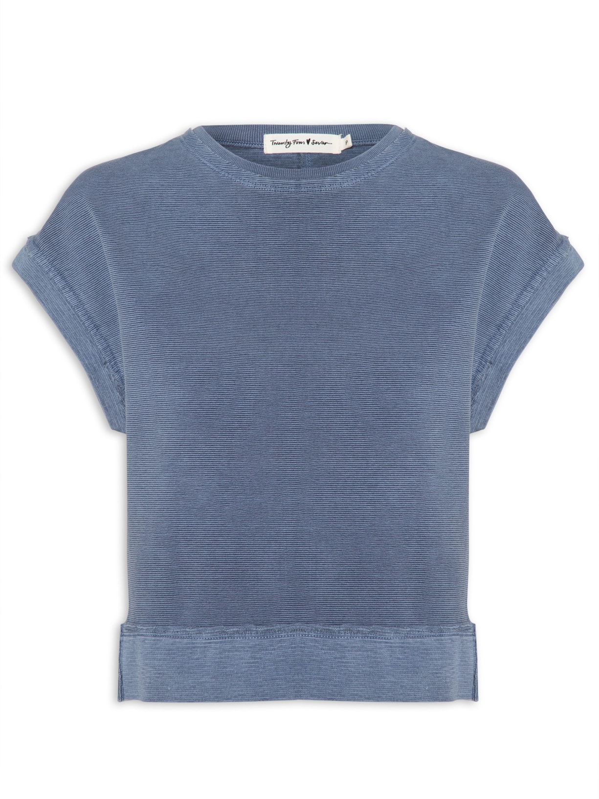 Blusa Feminina Nervura Azul Twenty Four Seven