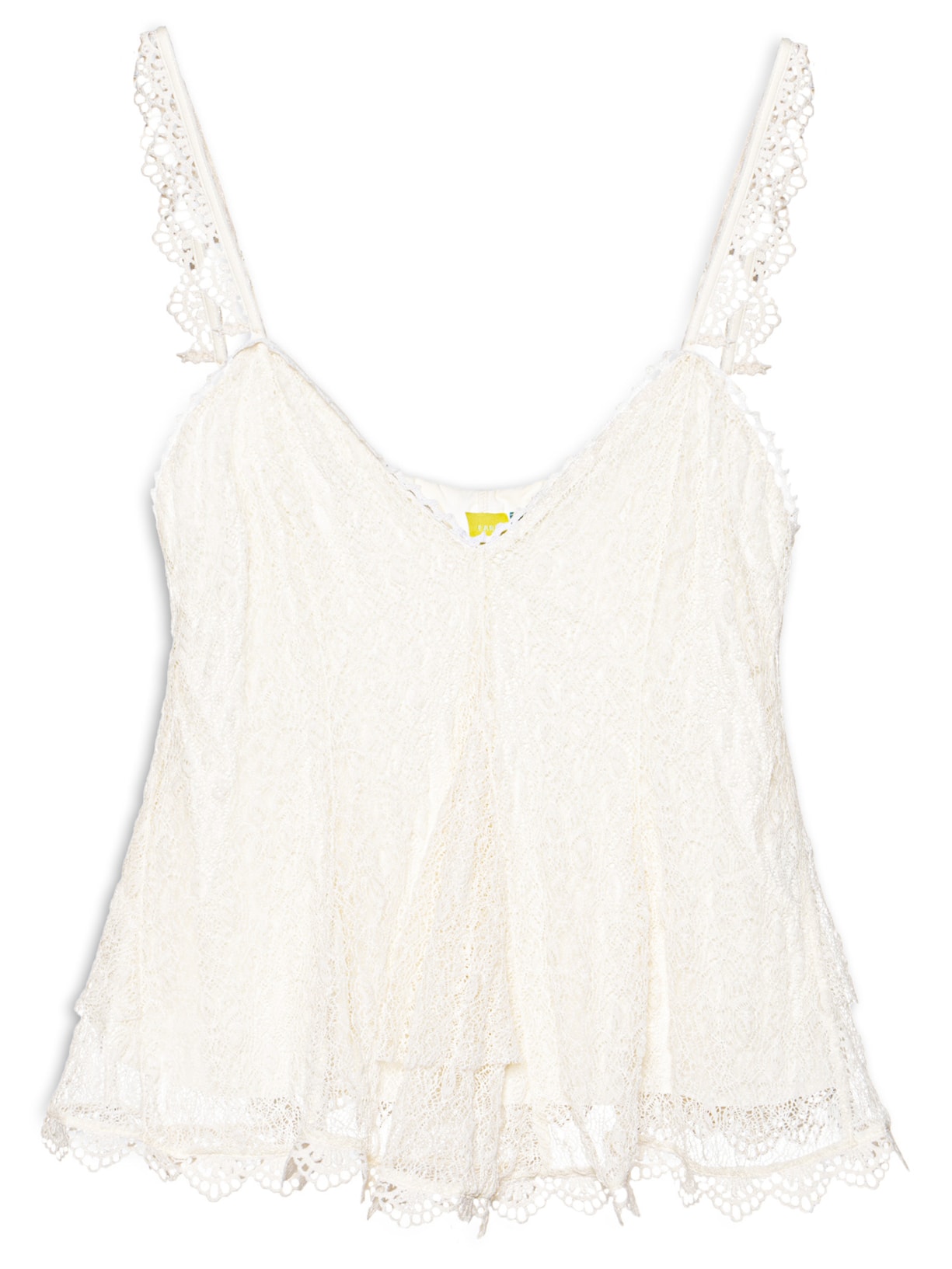 Blusa Feminina Nesgas Rendada - Off White