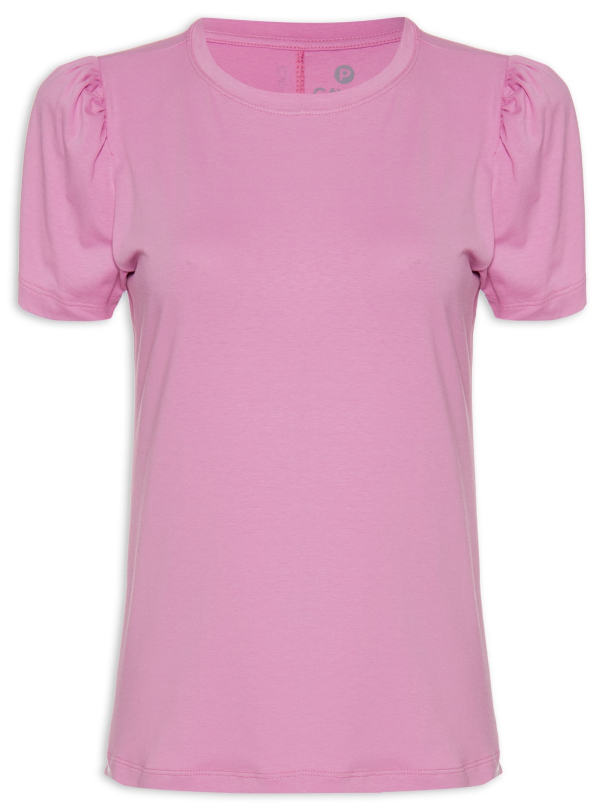 Blusa Feminina New Puff Manga Curta - Rosa
