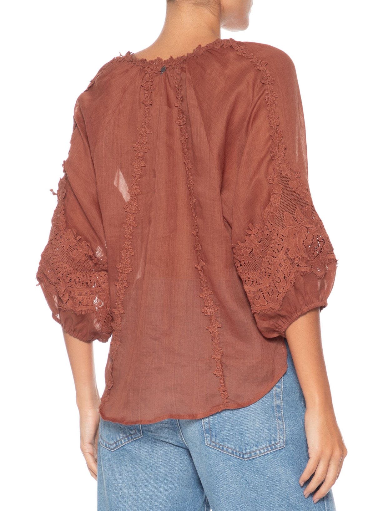 Blusa Feminina Nil – Marrom Le Lis