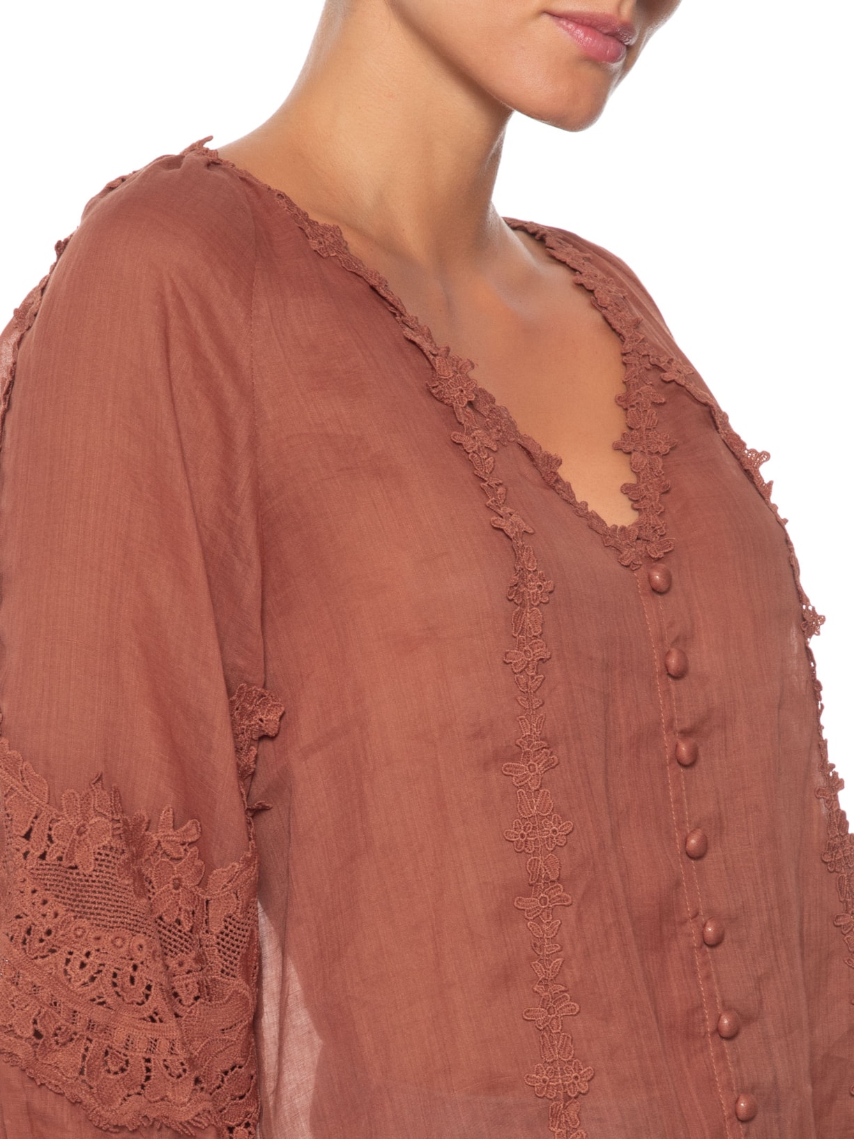 Blusa Feminina Nil – Marrom Le Lis