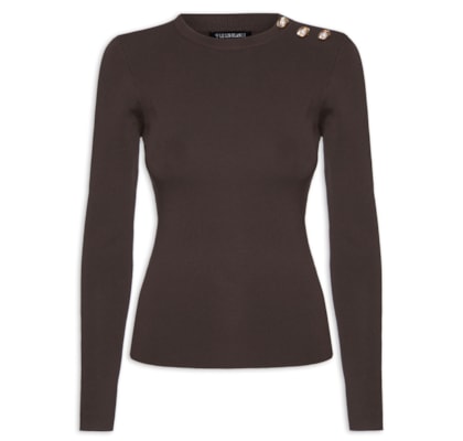 Blusa Feminina Nina - Marrom