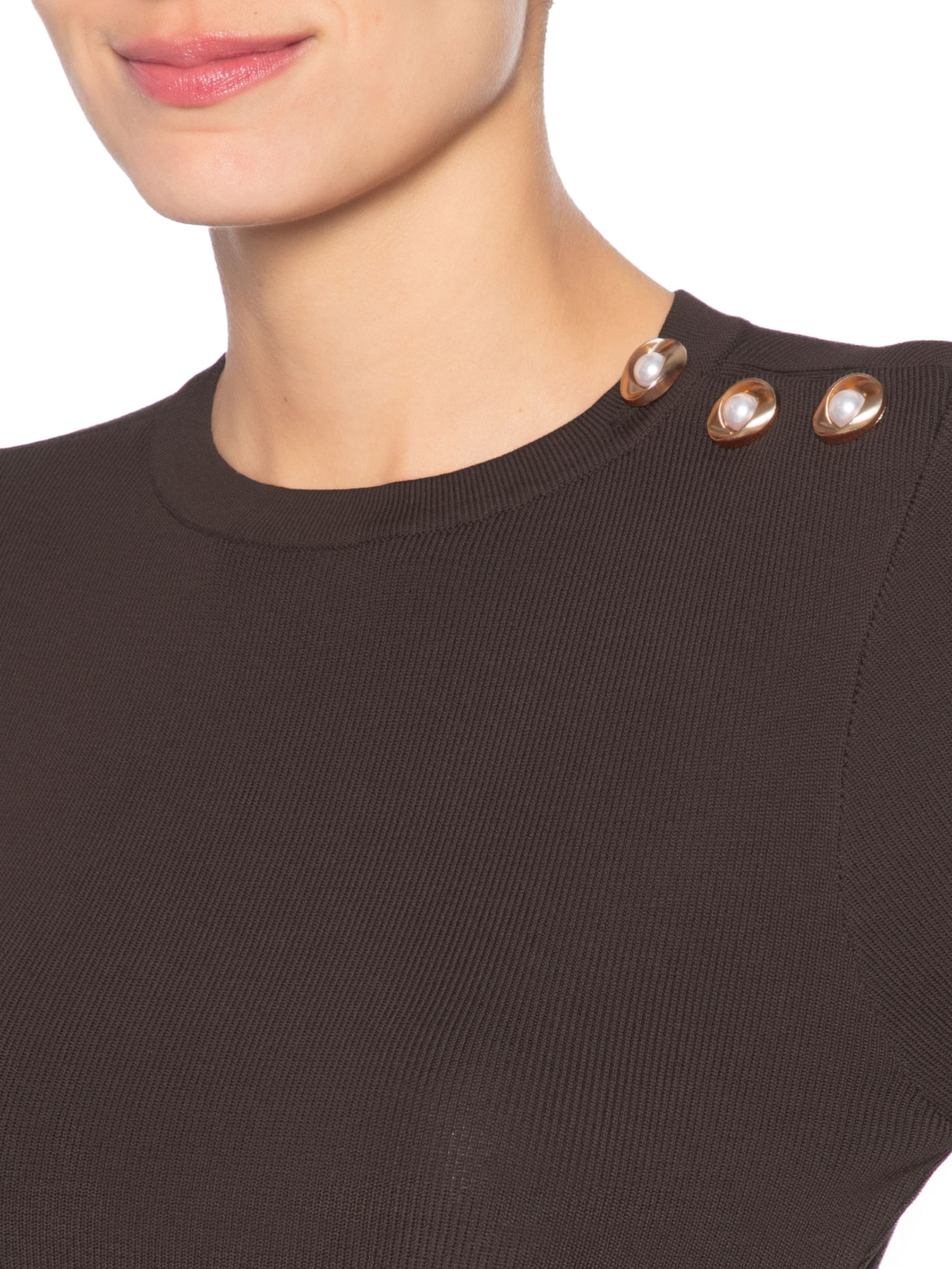 Blusa Feminina Nina Marrom Le Lis