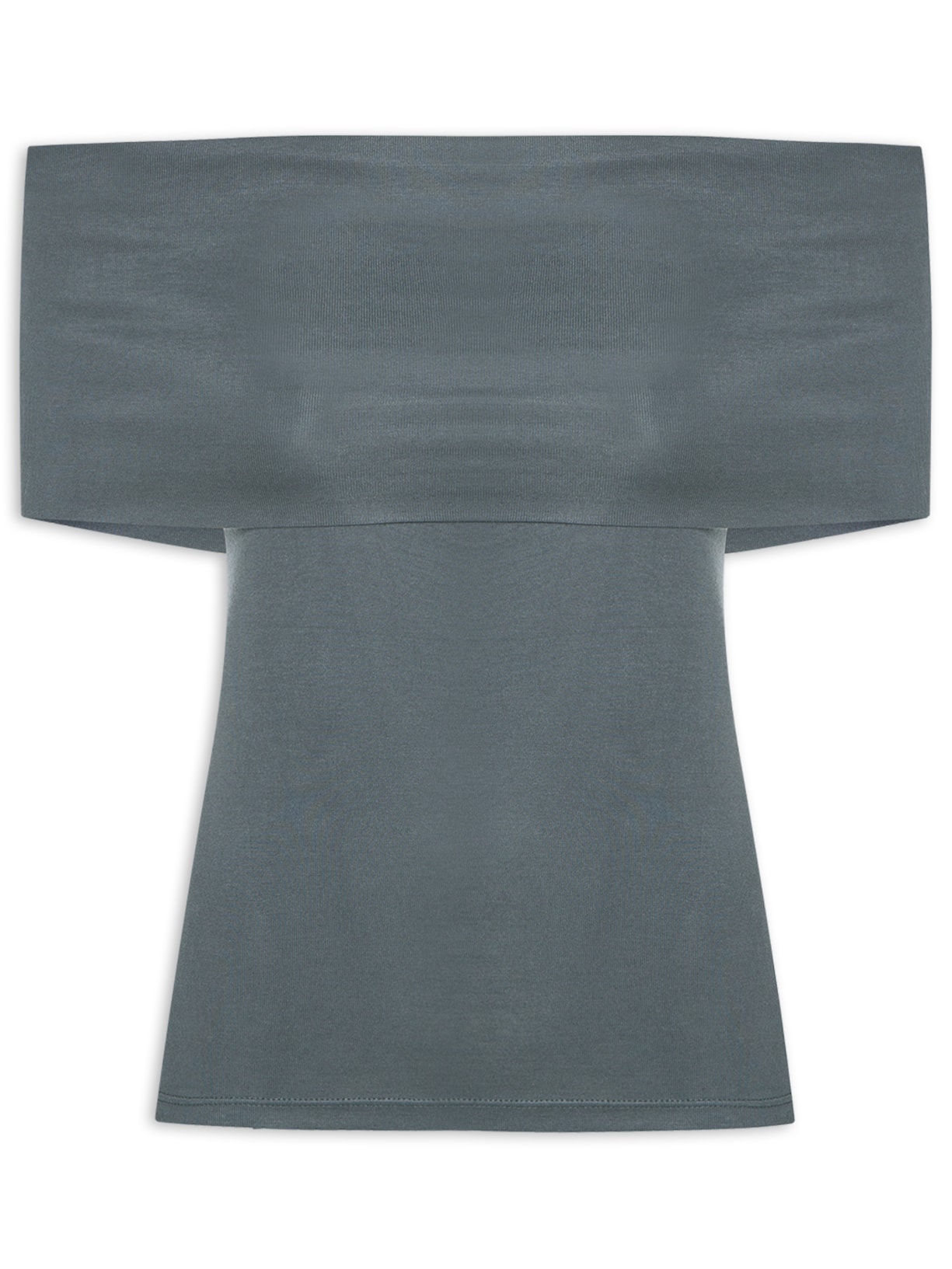 Blusa Feminina Ombro A Ombro - Cinza