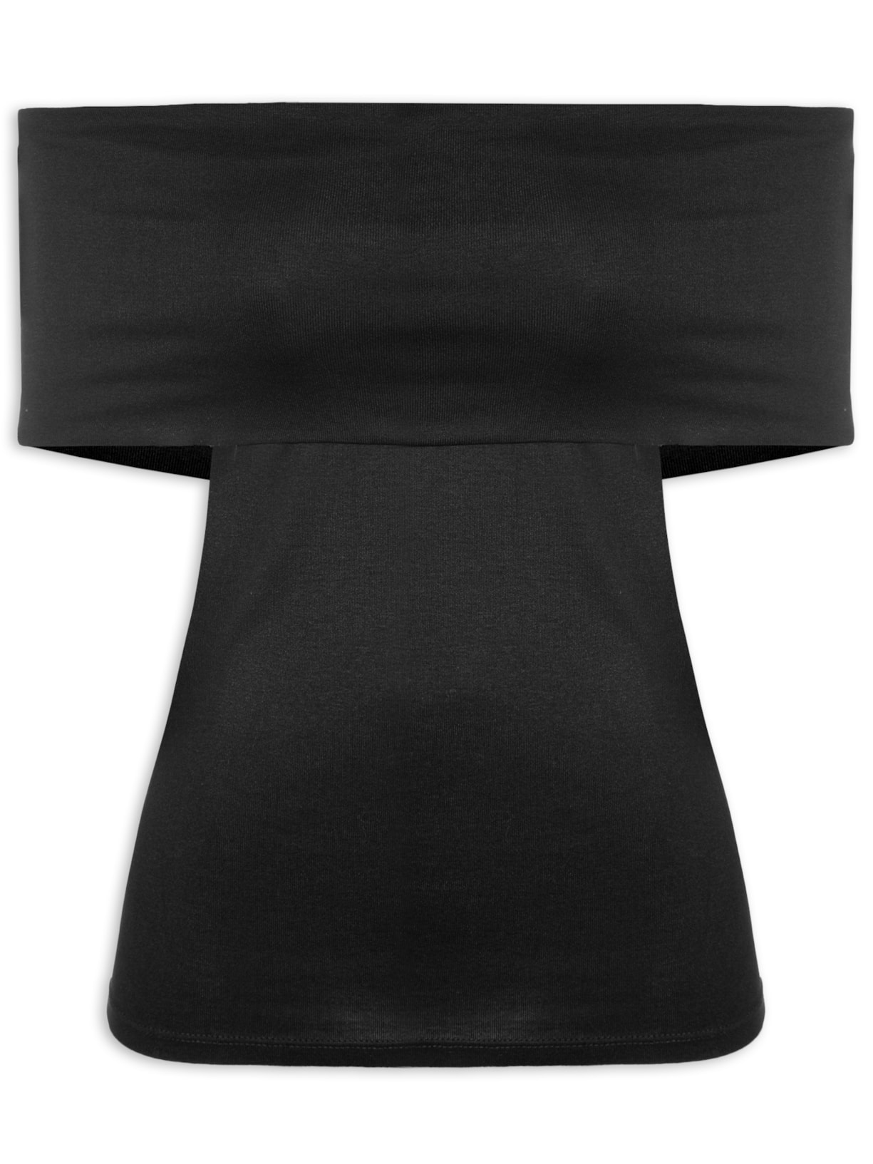 Blusa Feminina Ombro A Ombro - Preto
