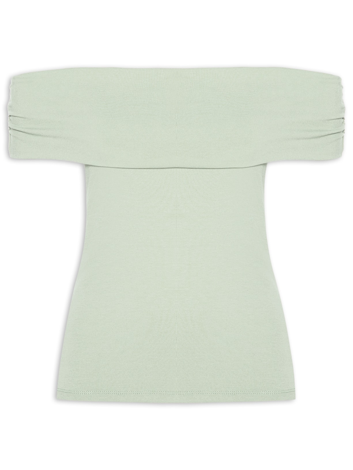 Blusa Feminina Ombro A Ombro Verde Basiq