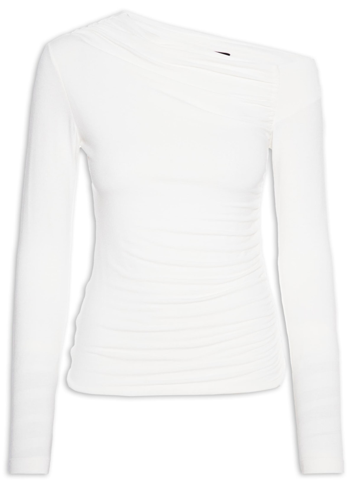 Blusa Feminina Ombro Franzido - Off White