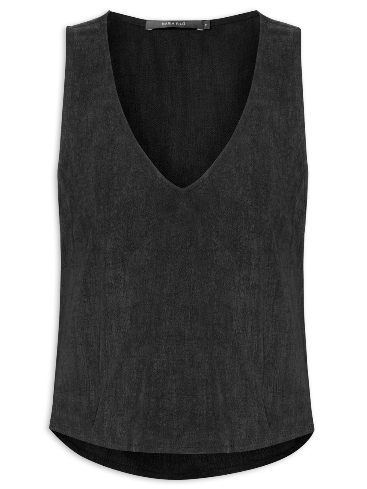 Blusa Feminina Ombro Franzido - Preto