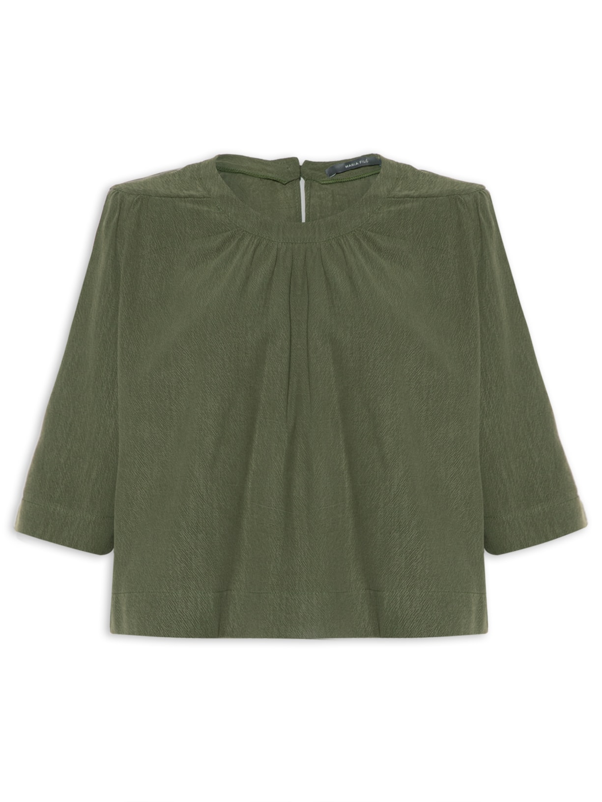 Blusa Feminina Ombro Franzido - Verde