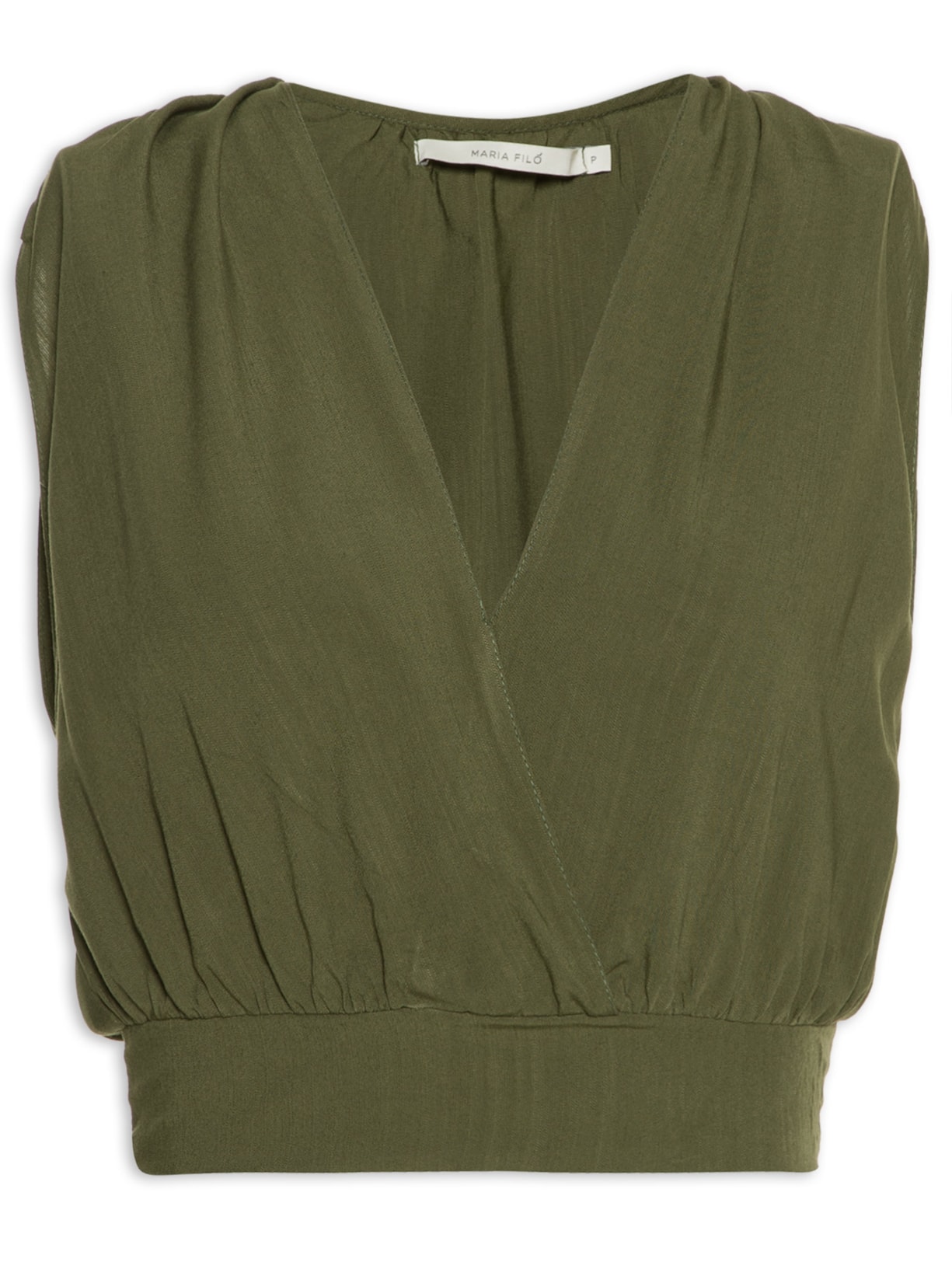 Blusa Feminina Ombro Franzido - Verde