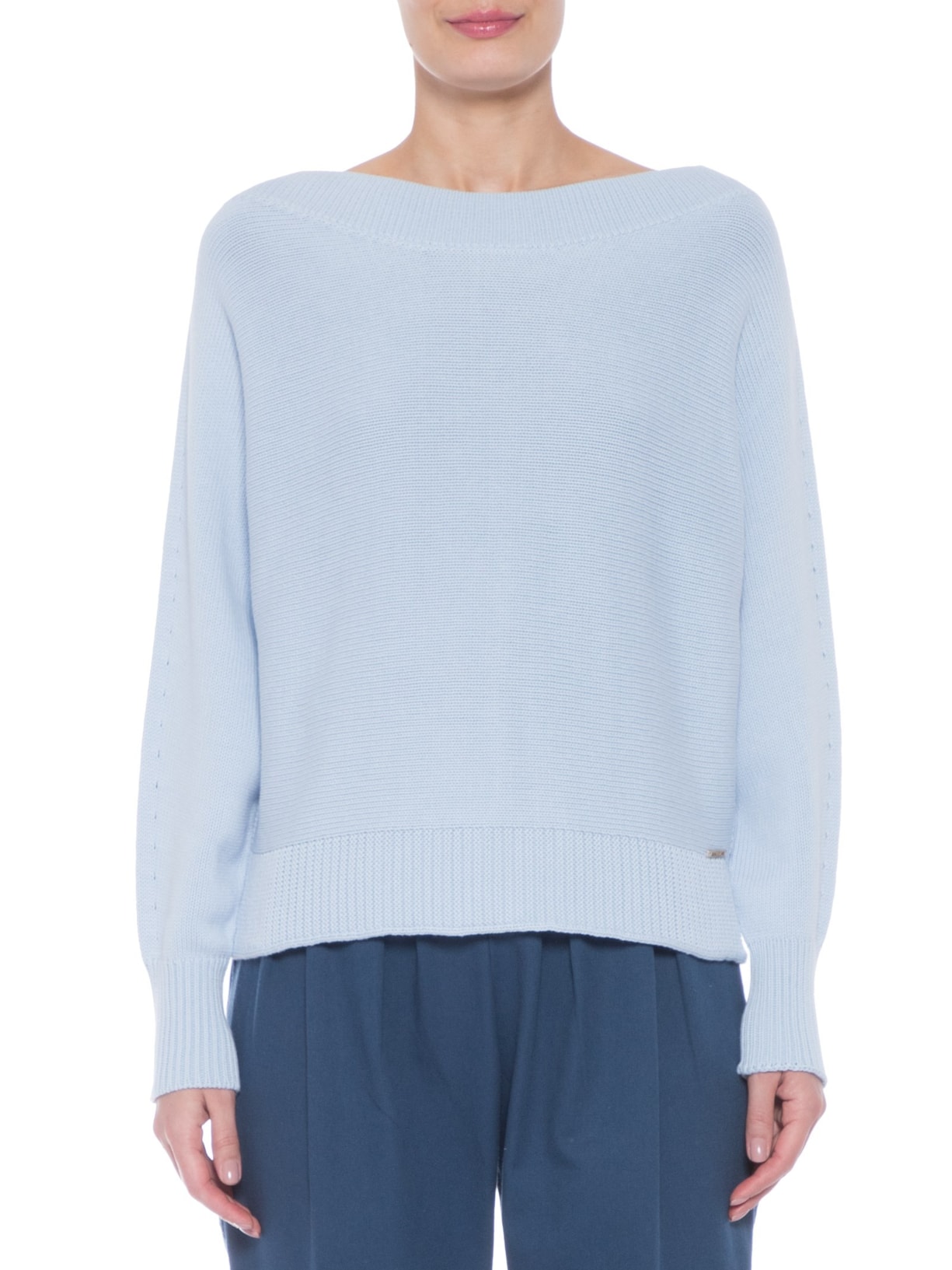 Blusa Feminina Ombro Ombro Azul Anselmi