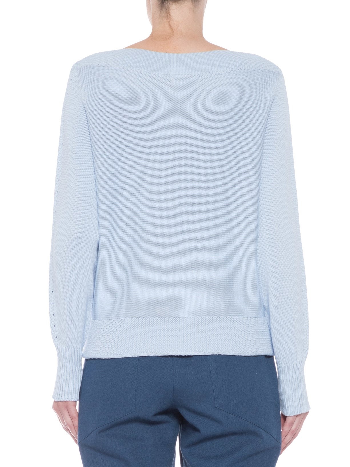 Blusa Feminina Ombro Ombro Azul Anselmi