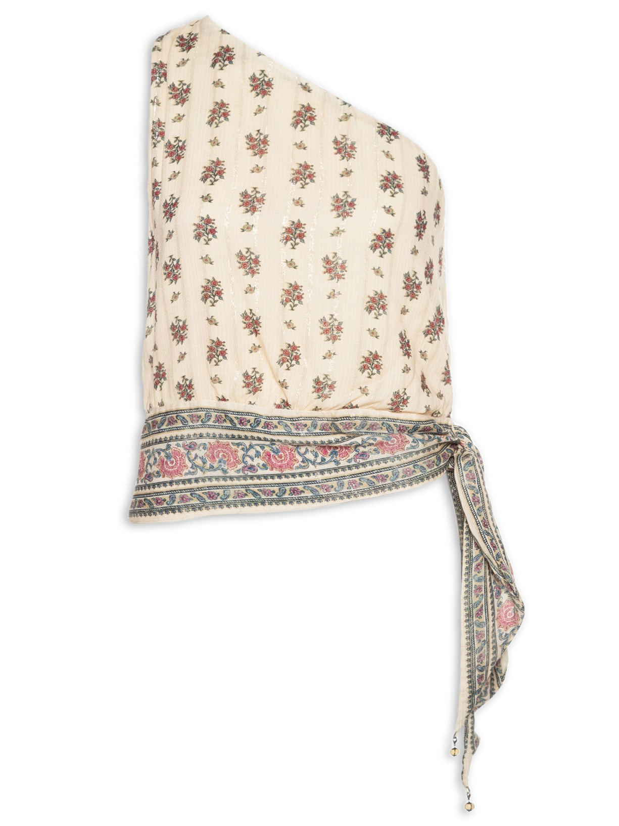 Blusa Feminina Ombro Só Estampa Buque - Bege