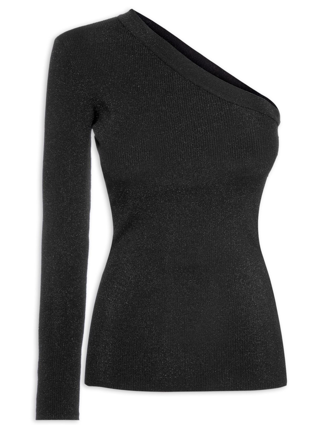 Blusa Feminina Ombro Só Tricot - Preto