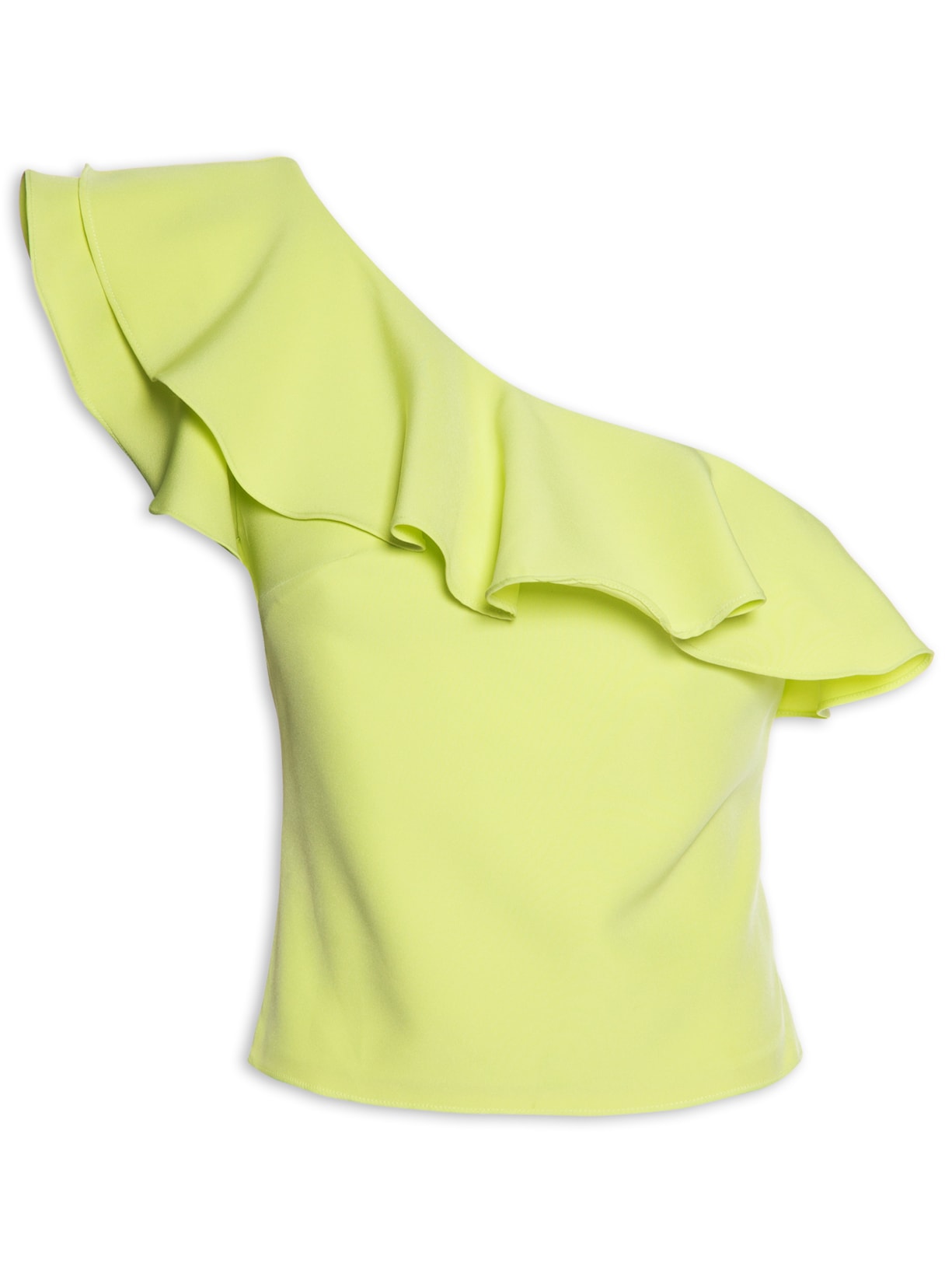Blusa Feminina Ombro único Babados - Verde
