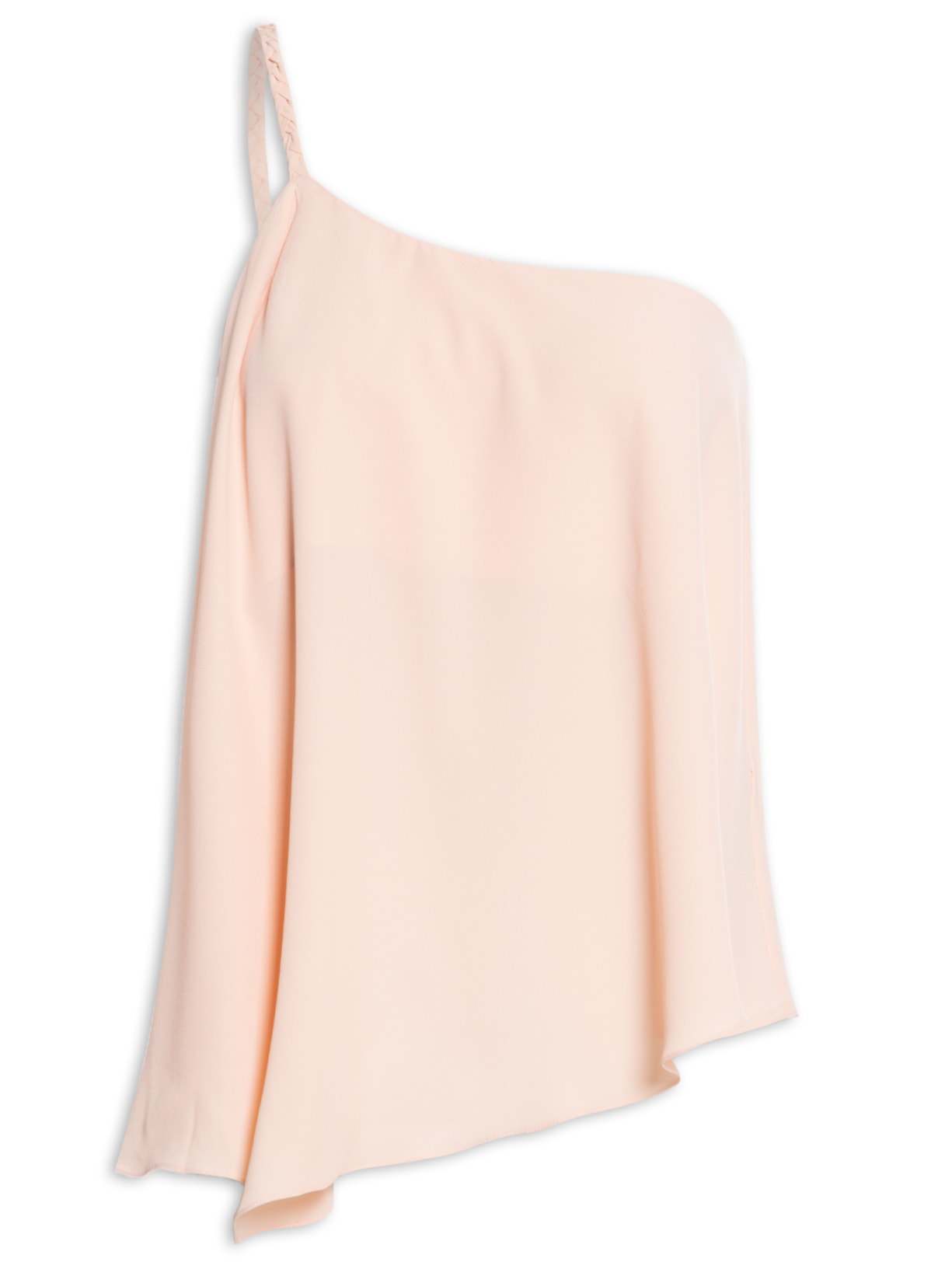 Blusa Feminina Ombro Único Com Alça Trançada - Rosa