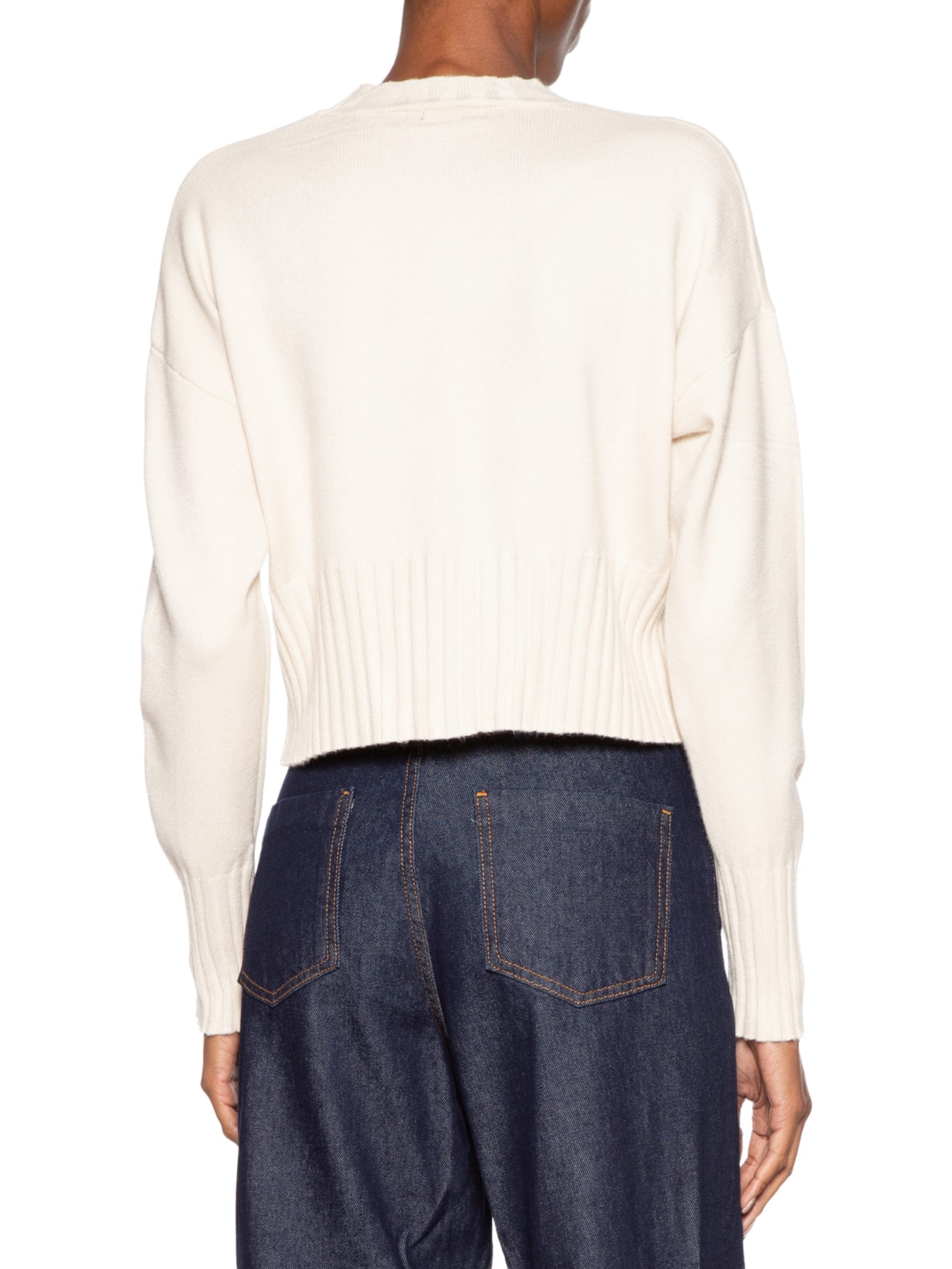 Blusa Feminina Ombros Deslocados Em Tricot Bege '2Essential