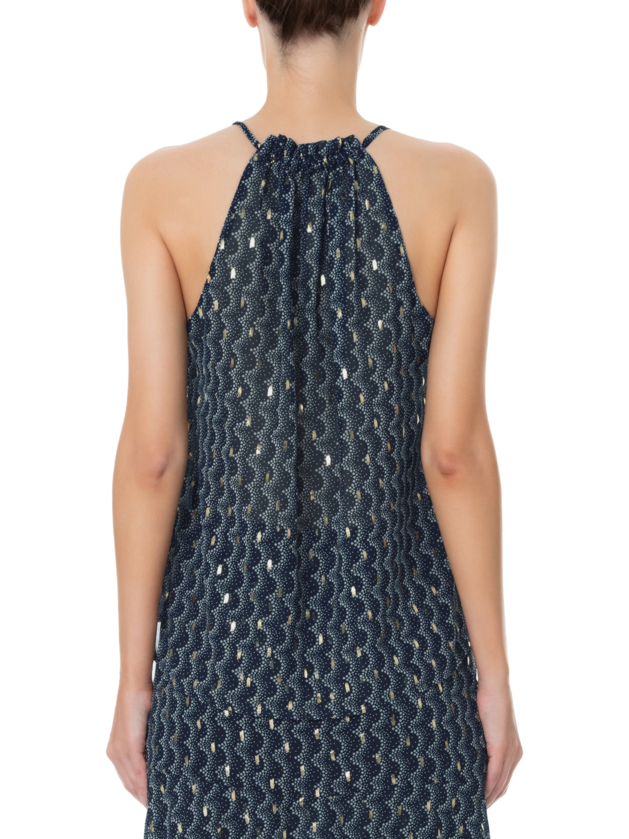 Blusa Feminina Ondas Azul Maria Filó