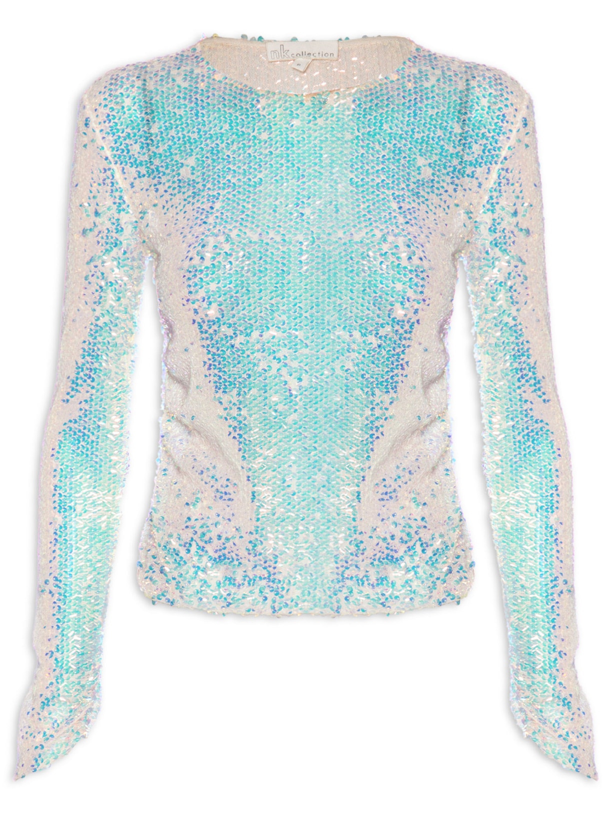 Blusa Feminina Paetê Flamingo Felicia - Off White